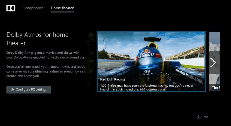 Windows 10에서 돌비 애트모스(Dolby Atmos) 공간 사운드 시작하는 방법