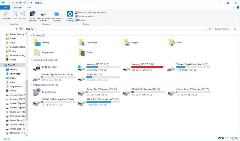 Windows 10에서 파일 탐색기가 이 PC 로 열리도록 설정하는 방법