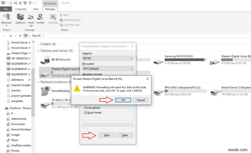 Windows 10에서 저장 드라이브 포맷하는 방법 완벽 가이드