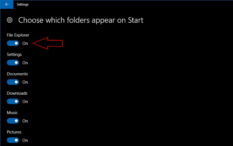 Windows 10 시작 메뉴 폴더 바로 가기를 사용자 지정하는 방법