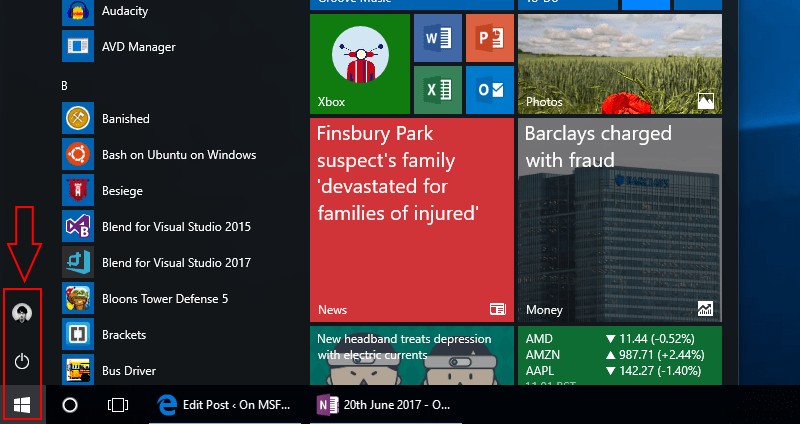 Windows 10 시작 메뉴 폴더 바로 가기를 사용자 지정하는 방법