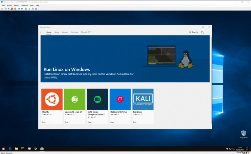 윈도우 10 PC에 WSL(리눅스용 Windows 하위 시스템)을 설치하는 방법
