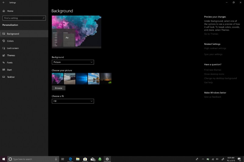 Windows 10 배경화면 변경 방법, 서피스 감성까지 완벽하게