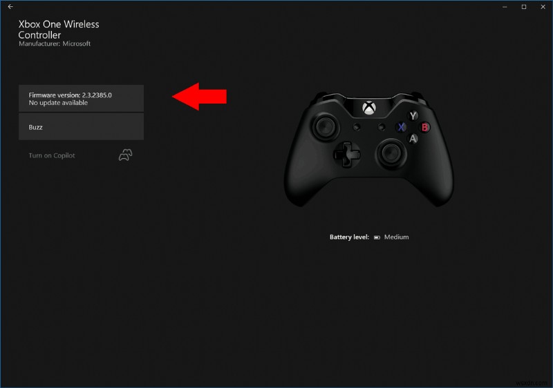 Windows 10 PC에서 Xbox One 컨트롤러 펌웨어 업데이트하는 방법