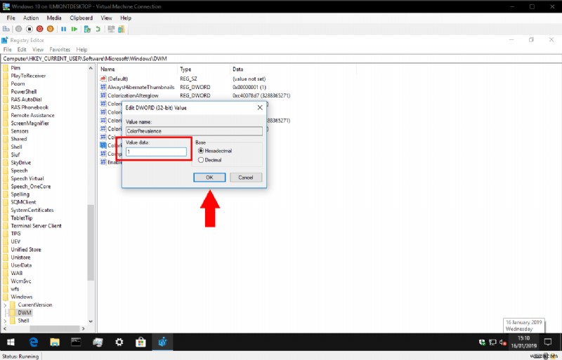 강조 색상 유지한 채 Windows 10 제목 표시줄을 어둡게 만드는 방법