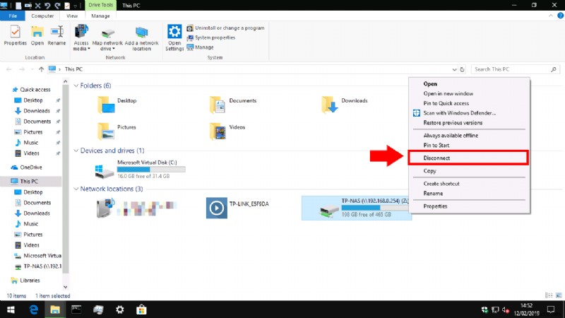 Windows 10에서 네트워크 공유 드라이브(NAS)에 연결하는 방법