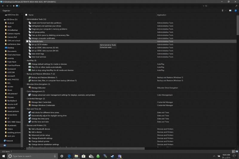Windows 10 갓 모드(God Mode) 활성화 방법과 정체 완벽 정리