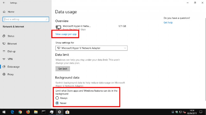 Windows 10에서 인터넷 대역폭을 사용하는 앱 확인하는 방법