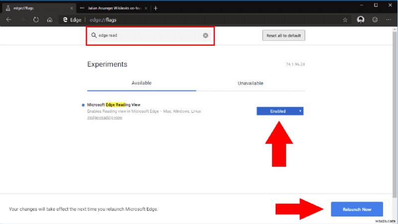 Microsoft Edge Insider에서 읽기용 보기(Reading View) 활성화하는 방법