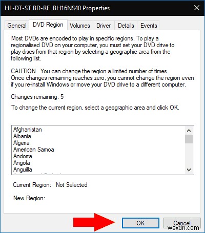 Windows 10에서 DVD 재생 지역 코드 변경하는 방법