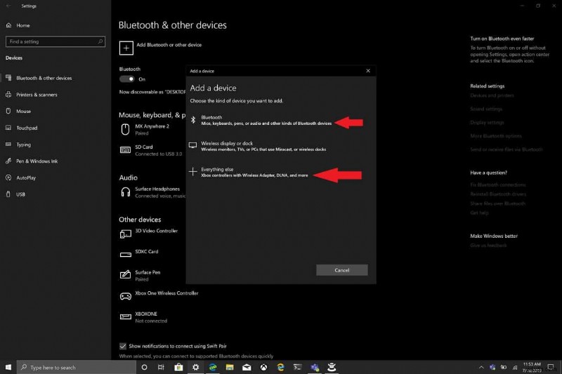 Windows 10에서 Xbox One 컨트롤러 배터리 잔량 확인하는 방법