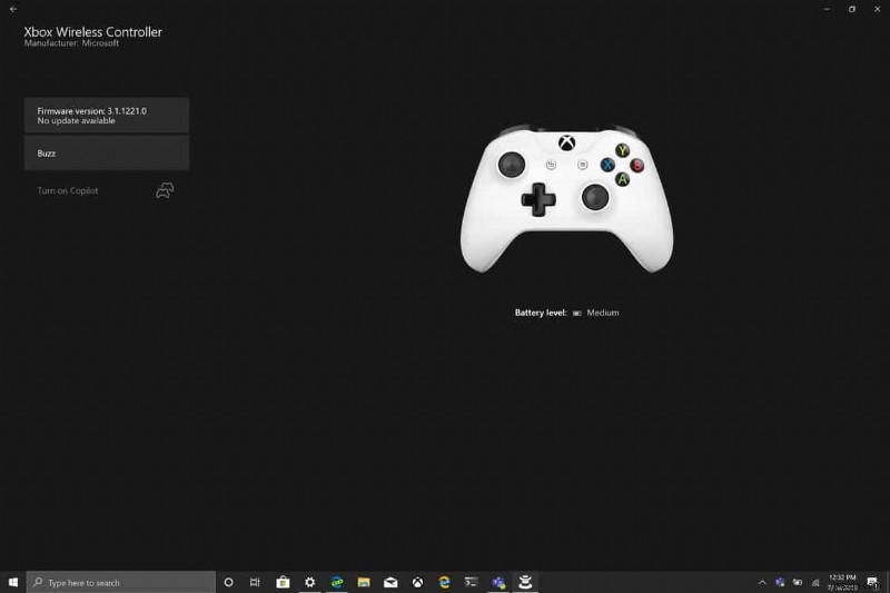 Windows 10에서 Xbox One 컨트롤러 배터리 잔량 확인하는 방법