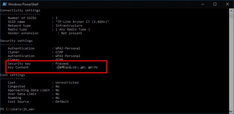 Windows 10에서 저장된 Wi-Fi 비밀번호 확인하는 방법