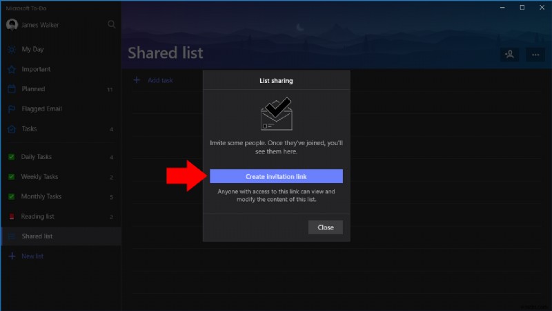 Microsoft To-Do에서 공유 목록을 만들고 활용하는 방법