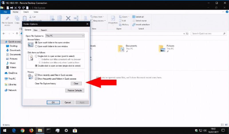 Windows 10 파일 탐색기에서 최근 파일·폴더 기록 지우는 방법