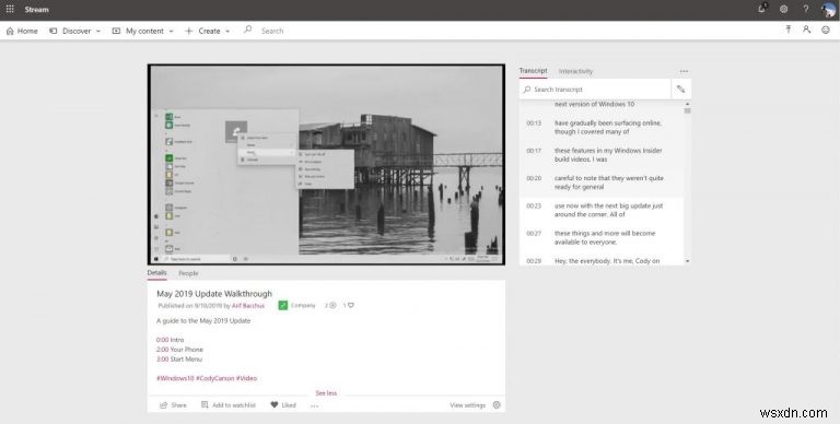 마이크로소프트에도 동영상 스트리밍 서비스가 있다? Office 365에서 Microsoft Stream 시작하는 방법