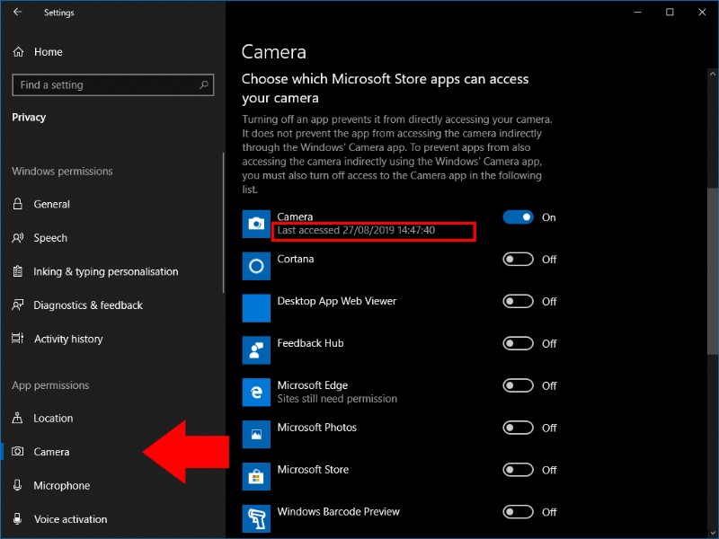 Windows 10에서 웹캠을 사용 중인 앱을 확인하는 방법