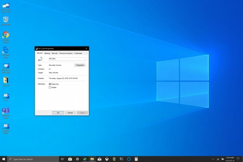 Windows 10에서 이동식 저장 장치(microSD·USB)를 영구 드라이브로 마운트하는 방법