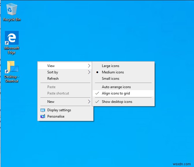 Windows 10에서 바탕 화면 바로 가기를 만들고 정리하는 방법
