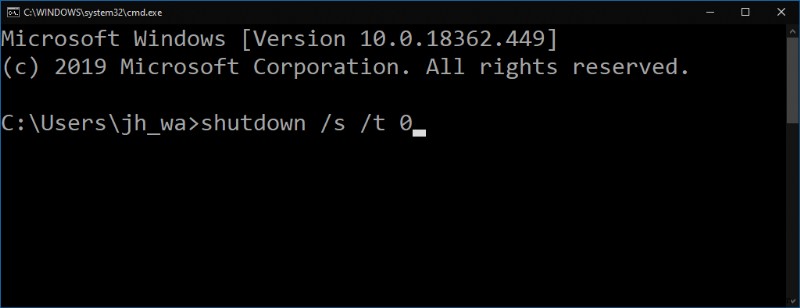Windows 10 초기 설정 화면에서 PC를 안전하게 종료하는 방법