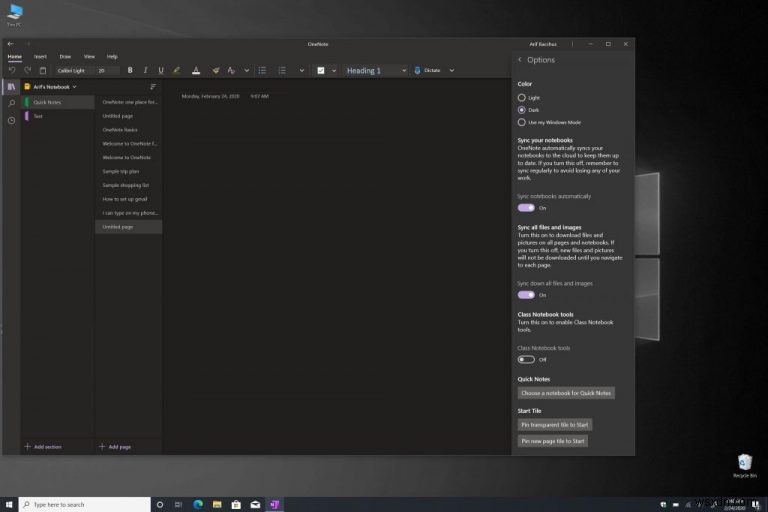 OneNote 다크 모드 켜는 방법 – Windows, Mac, iOS, Android 완벽 가이드