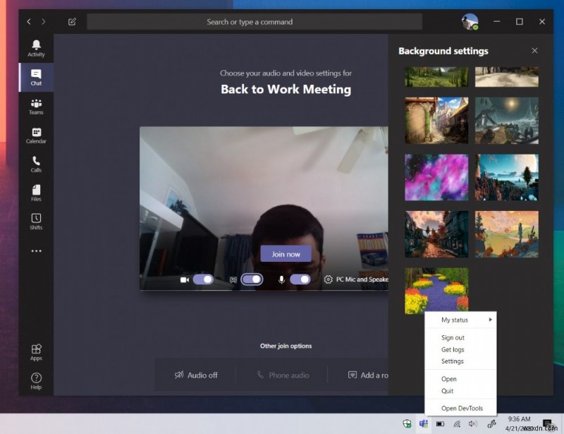마이크로소프트 팀즈(Microsoft Teams)에서 커스텀 배경 이미지 설정하는 방법 (비공식 꼼수 포함) [업데이트: 이제 공식 지원]