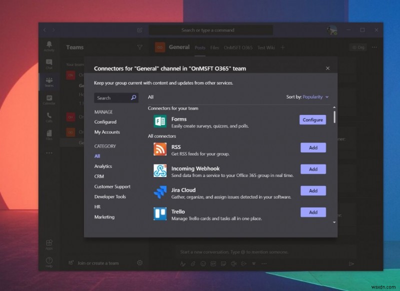 Microsoft Teams에 앱을 추가하는 방법: 봇, 커넥터, 탭까지 완벽 가이드