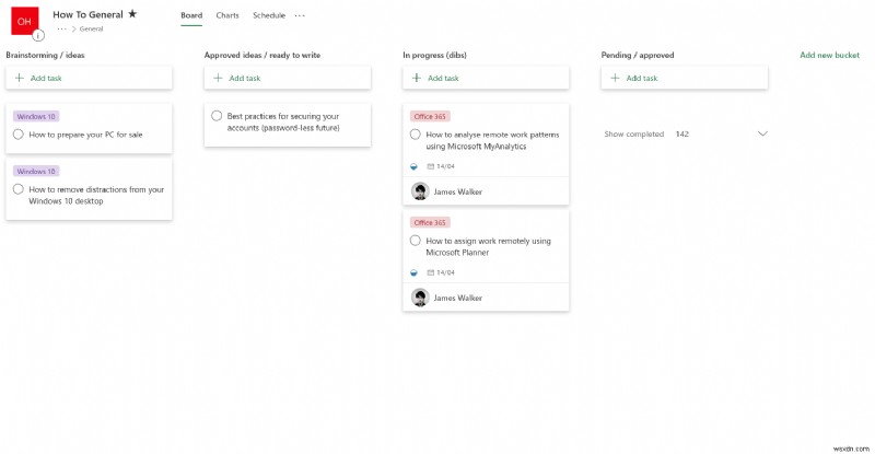 원격 근무 시 Microsoft Planner로 업무를 효율적으로 할당하는 방법