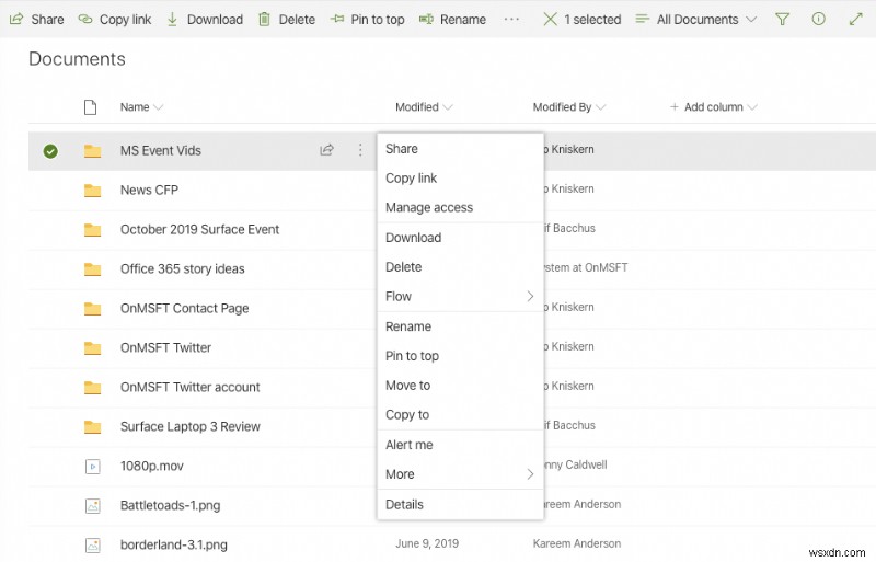 SharePoint Online에서 파일 변경 알림을 받는 방법 완벽 가이드