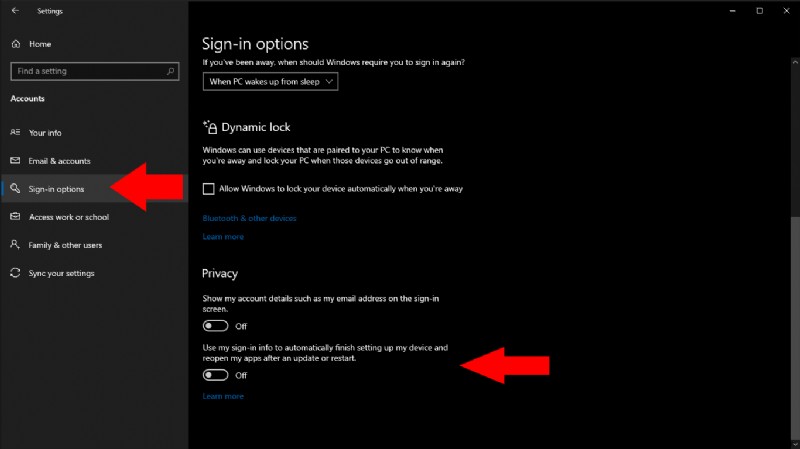 Windows 10 재부팅 후 앱이 자동으로 다시 실행되지 않도록 설정하는 방법
