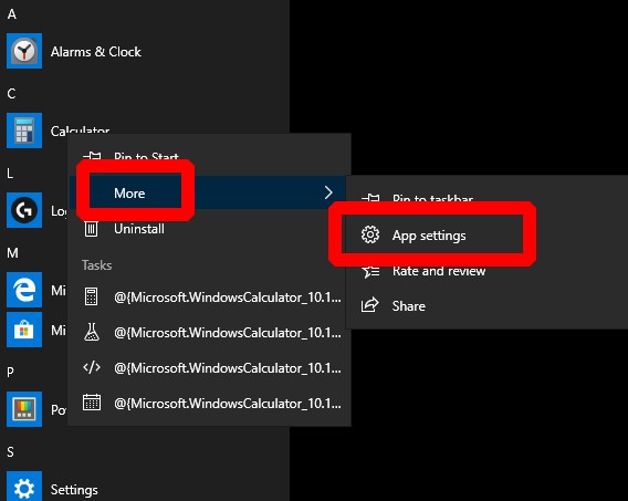 Windows 10에서 오작동하는 앱, 재설치 없이 간단히 재설정하는 방법