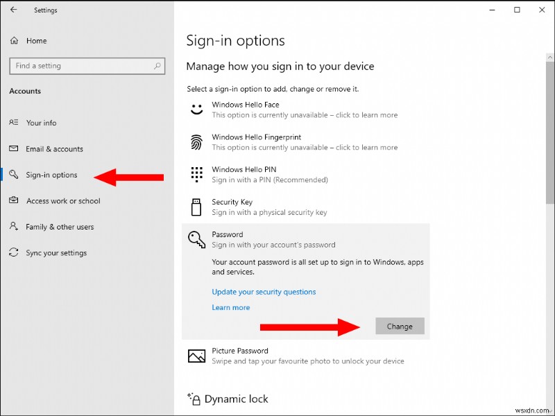 Windows 10 PC에서 비밀번호 제거하는 방법