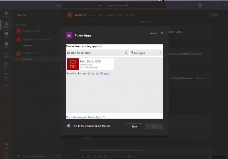 Microsoft Teams에 Power Apps를 추가해 중소기업 워크플로를 개선하는 방법