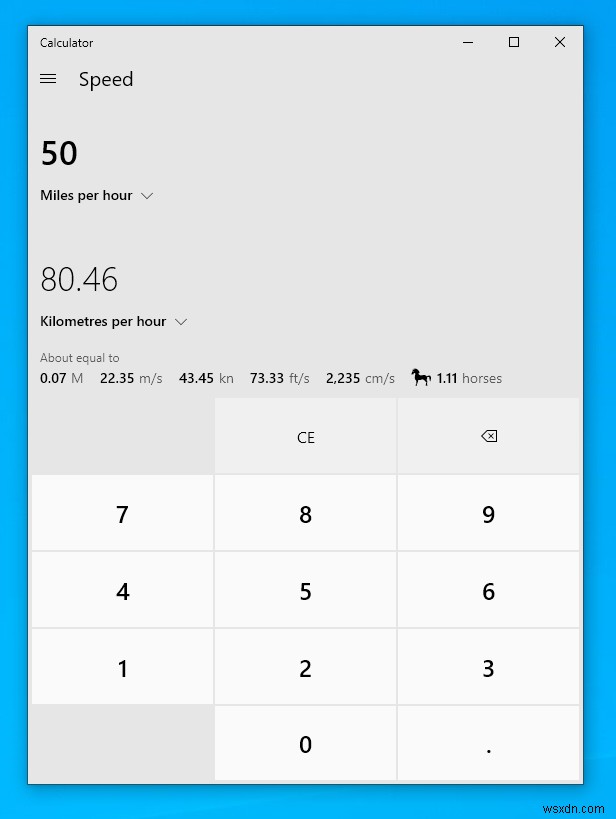 Windows 10 계산기 앱으로 손쉽게 단위 변환하는 방법