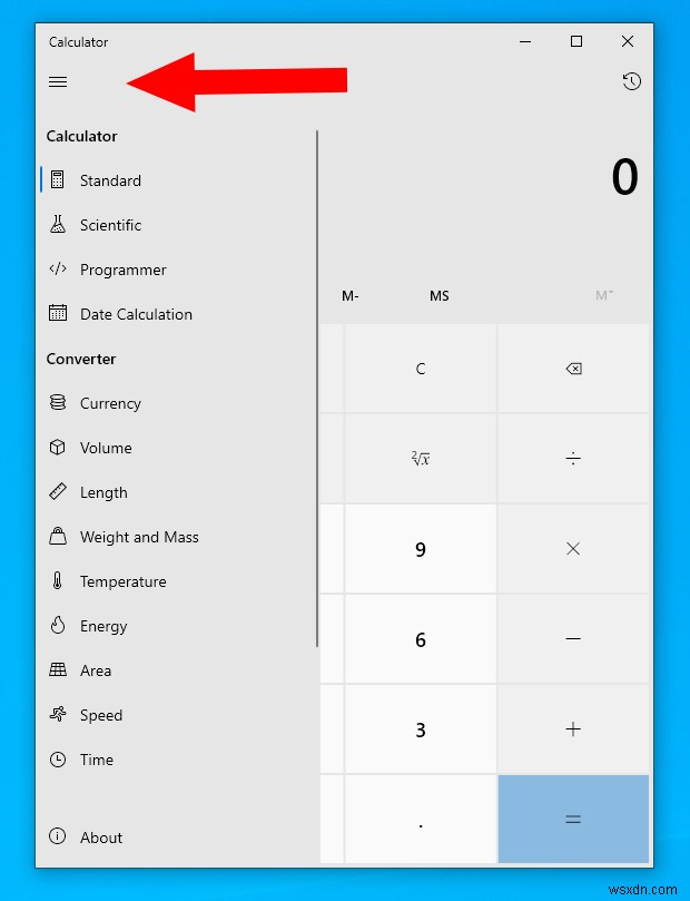 Windows 10 계산기 앱으로 손쉽게 단위 변환하는 방법