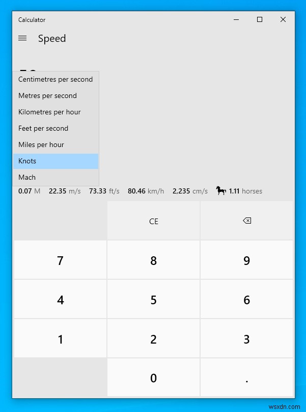 Windows 10 계산기 앱으로 손쉽게 단위 변환하는 방법