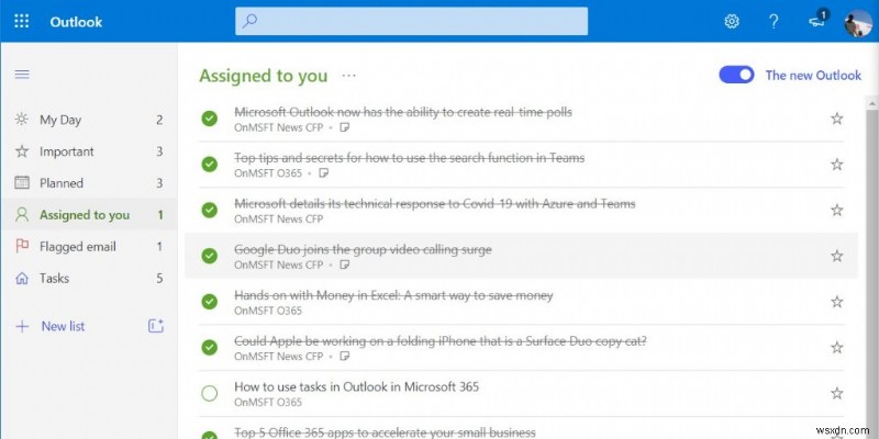 생산성 향상을 위해 Outlook에서 Microsoft 365와 함께 To Do 활용하는 방법