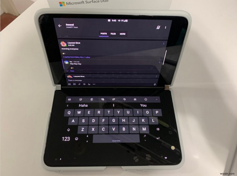 Surface Duo에서 Microsoft Teams 최대한 활용하는 꿀팁 4가지
