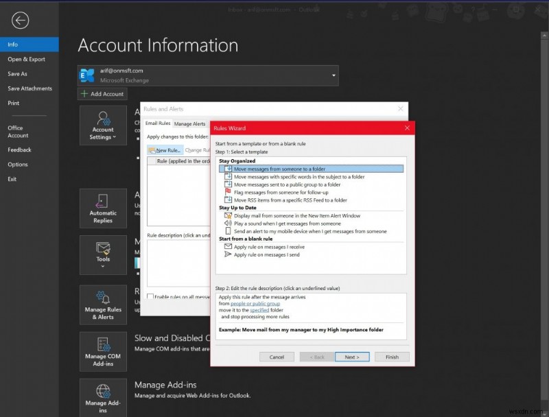 Windows 10용 Outlook 규칙 설정 방법 - 받은 편지함 자동 정리 완벽 가이드