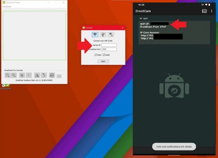Windows 10 Microsoft Teams에서 안드로이드 스마트폰을 웹캠으로 활용하는 방법