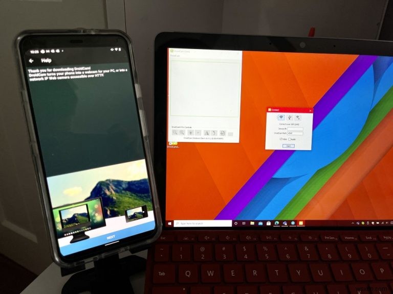 Windows 10 Microsoft Teams에서 안드로이드 스마트폰을 웹캠으로 활용하는 방법