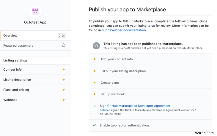 GitHub Marketplace 시작 가이드: 앱과 도구를 등록하는 방법