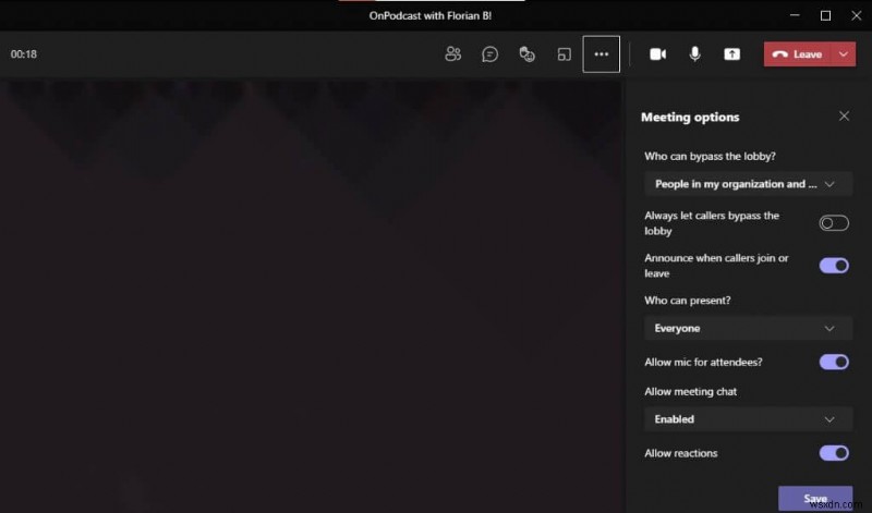 Microsoft Teams에서 회의 참가자 설정을 변경하는 완벽 가이드