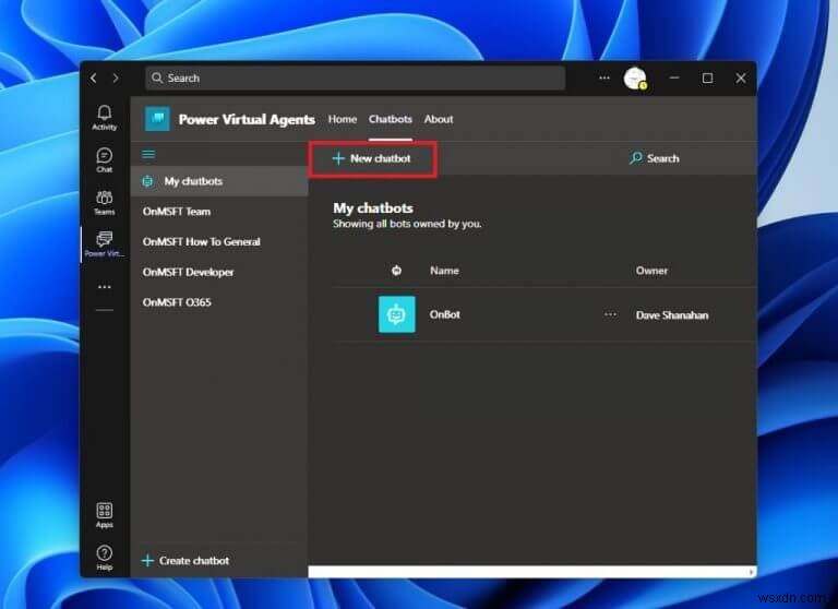 Microsoft Teams에서 Power Virtual Agents 챗봇 손쉽게 만드는 방법