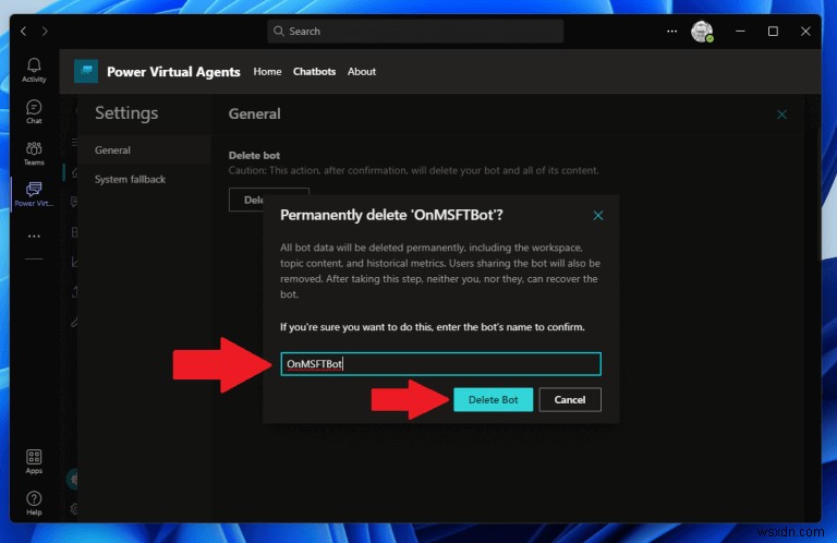 Microsoft Teams에서 Power Virtual Agents 챗봇 손쉽게 만드는 방법