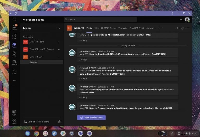 크롬북에서 Microsoft Teams 사용하는 방법 총정리