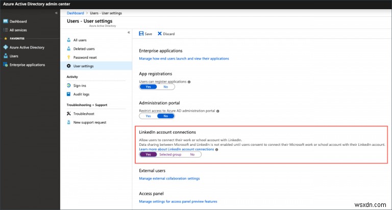 Teams와 Microsoft 365에서 LinkedIn 통합 기능 비활성화하는 방법
