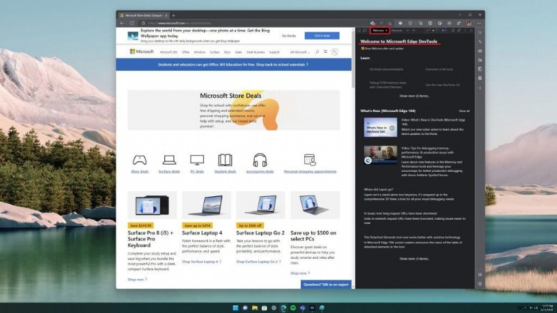 Edge 렌더링 도구로 모든 웹사이트에 다크 모드 강제 적용하는 방법