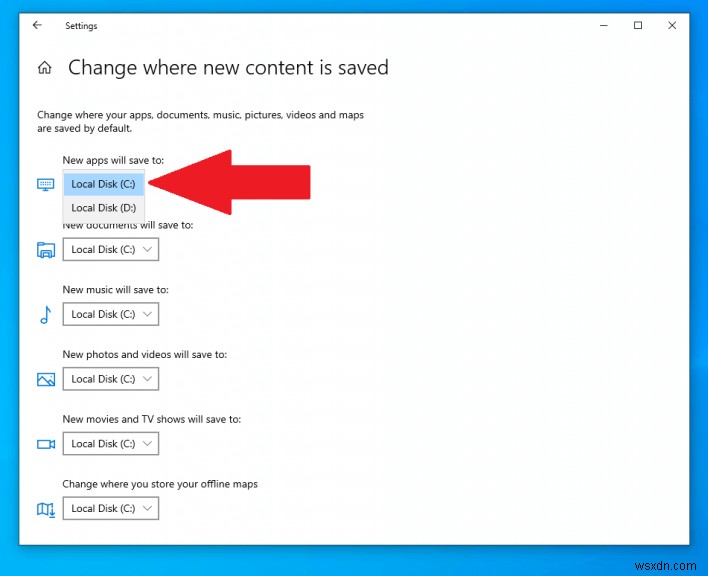 Windows 10·11에서 새 앱과 파일의 기본 저장 위치를 변경하는 방법
