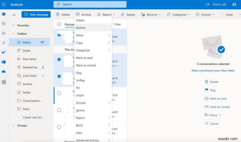 Outlook 메일 보관 방법: 데스크톱·웹 버전 완벽 가이드